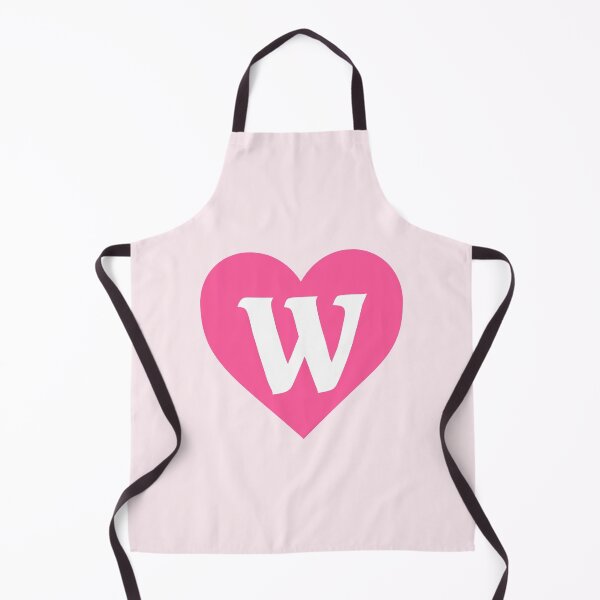 Item preview, Alphabet Letter W Pink Heart designed and sold by Jeallan Designs.