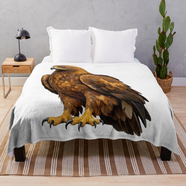 Item preview, Majestic Golden Eagle Illustration designed and sold by AmirArtisanVibe.