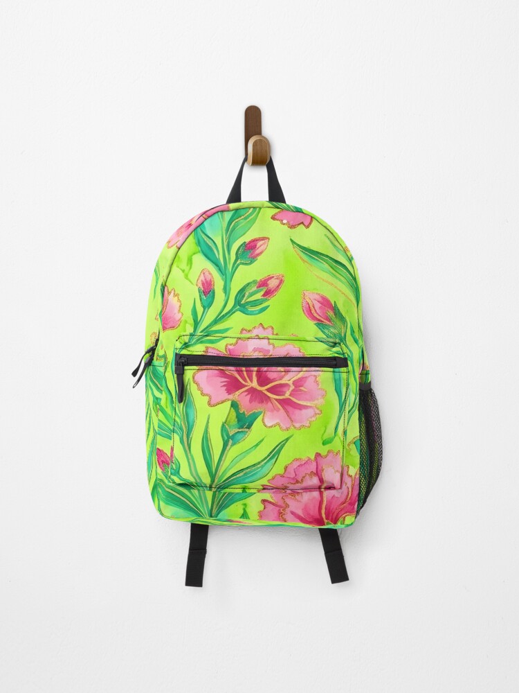 Thumbnail 1 of 3, Backpack, Carnations designed and sold by GraphicsClub.