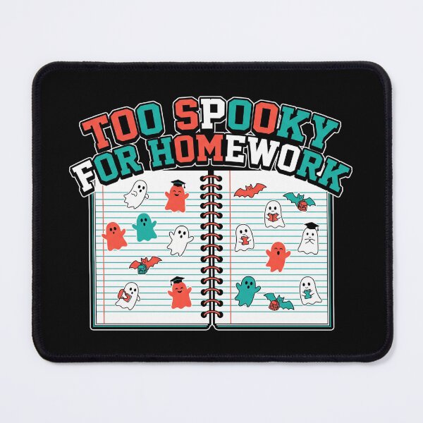 Item preview, Too Spooky For Homework Cute Ghost Notebook School Halloween designed and sold by TeNovaStudio.