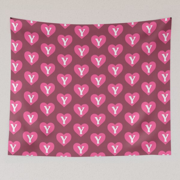Item preview, Alphabet Letter Y Pink Heart designed and sold by Jeallan Designs.