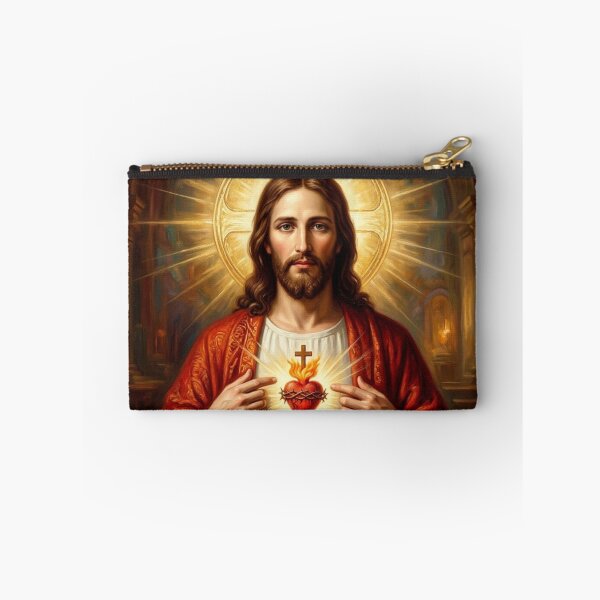 Item preview, Sacred Heart of Jesus Illuminated Catholic Art designed and sold by MantoSagrado.