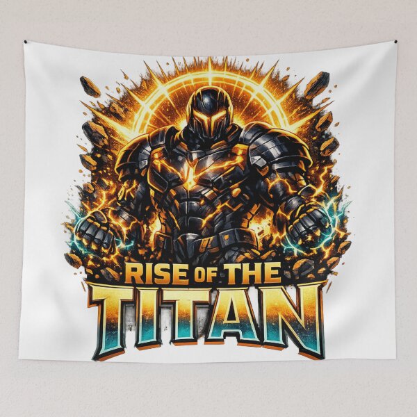 Item preview, Rise of the Titan Powerful Warrior Strength Motivation Design designed and sold by irfanshikh.