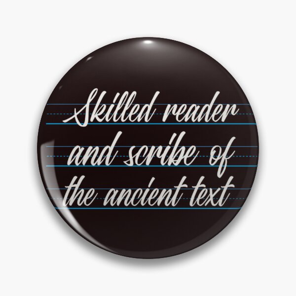 Item preview, SKILLED READER AND SCRIBE OF THE ANCIENT TEXT | EVERYDAY SARCASM — CURSIVE EDITION designed and sold by WitLounge.