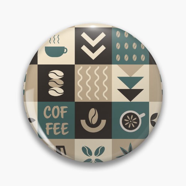 Item preview, Coffee Geometric Square Pattern designed and sold by IrynaAlex.