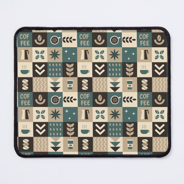 Item preview, Coffee Geometric Square Pattern designed and sold by IrynaAlex.