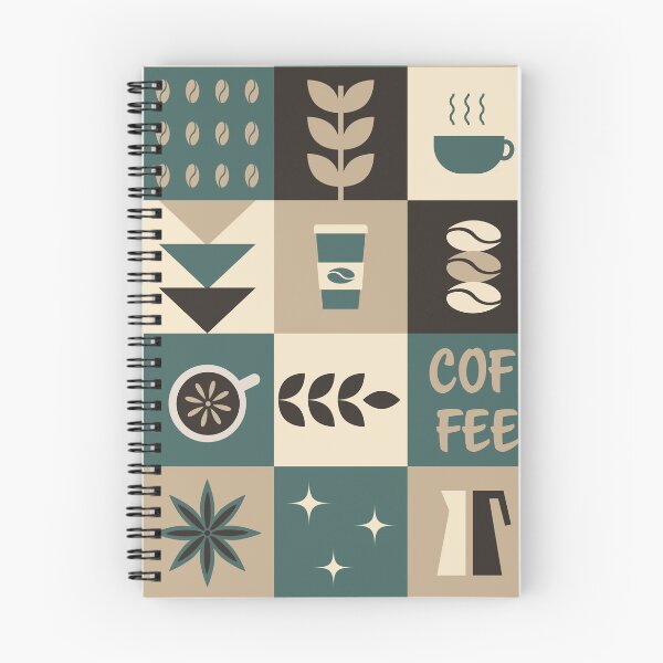 Item preview, Coffee Geometric Square Pattern designed and sold by IrynaAlex.