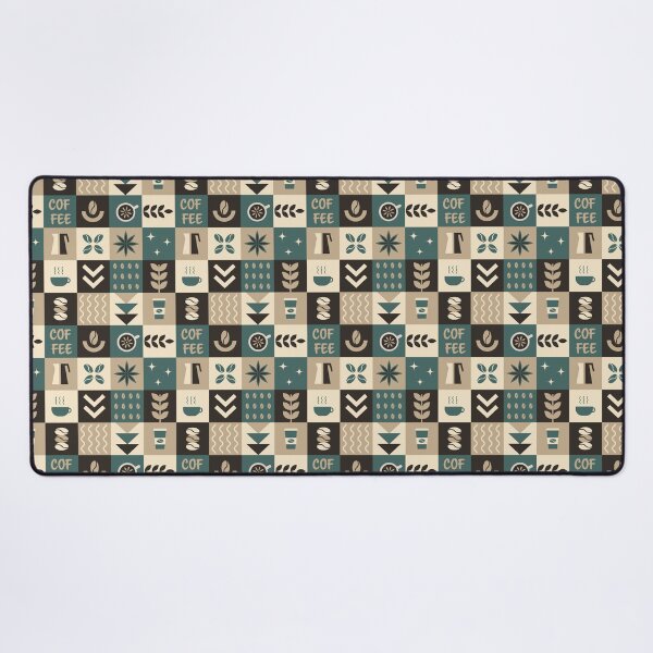 Item preview, Coffee Geometric Square Pattern designed and sold by IrynaAlex.