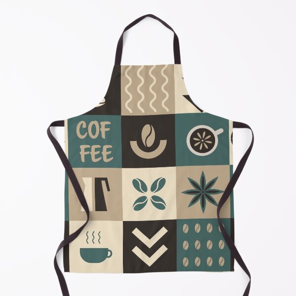 Item preview, Coffee Geometric Square Pattern designed and sold by IrynaAlex.