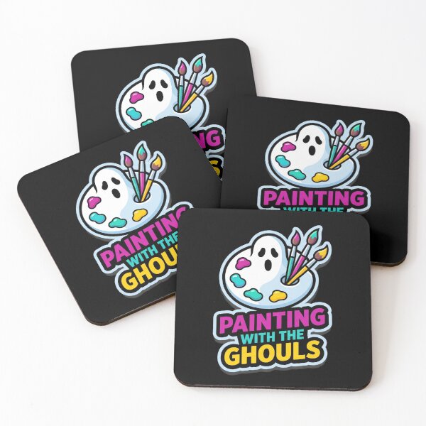 Item preview, Painting With The Ghouls Ghost Artist Palette Paint Halloween designed and sold by TeNovaStudio ⭐⭐⭐⭐⭐.