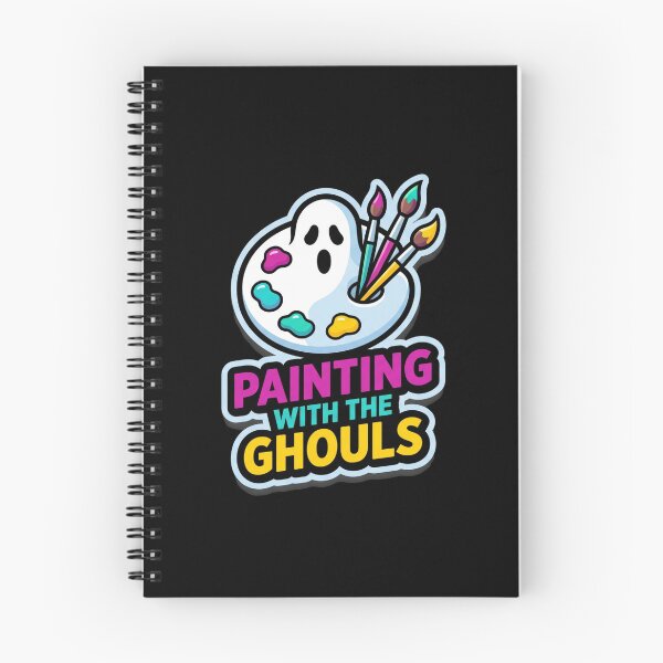 Item preview, Painting With The Ghouls Ghost Artist Palette Paint Halloween designed and sold by TeNovaStudio.