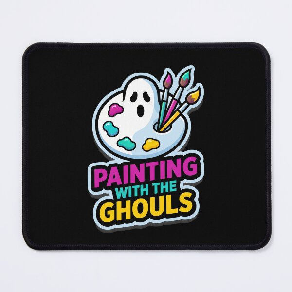 Item preview, Painting With The Ghouls Ghost Artist Palette Paint Halloween designed and sold by TeNovaStudio.
