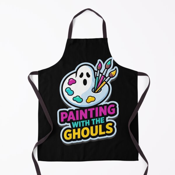 Item preview, Painting With The Ghouls Ghost Artist Palette Paint Halloween designed and sold by TeNovaStudio.