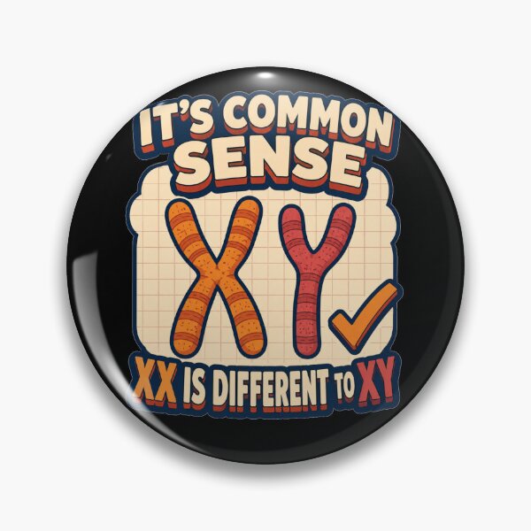 Item preview, Its Common Sense XX Is Different To XY Bold Cartoon Checkmark Art Gift for Advocates designed and sold by Nightarel.