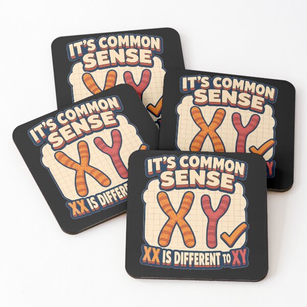 Item preview, Its Common Sense XX Is Different To XY Bold Cartoon Checkmark Art Gift for Advocates designed and sold by Nightarel.