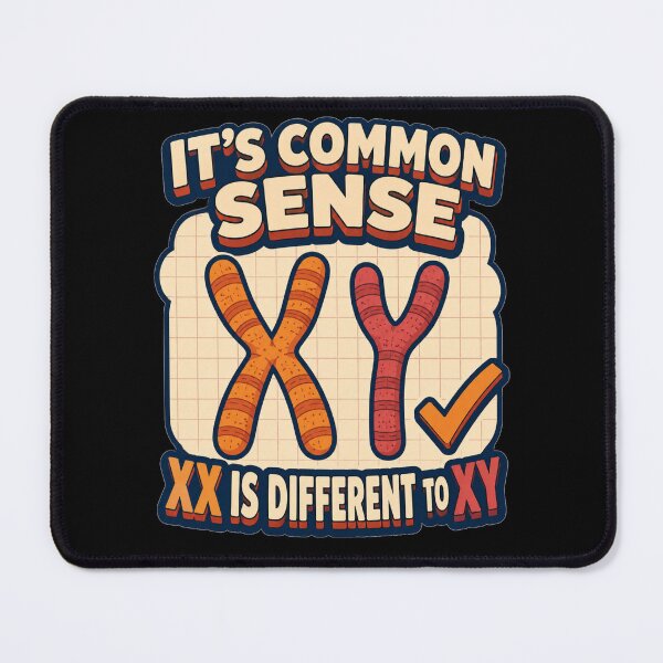 Item preview, Its Common Sense XX Is Different To XY Bold Cartoon Checkmark Art Gift for Advocates designed and sold by Nightarel.