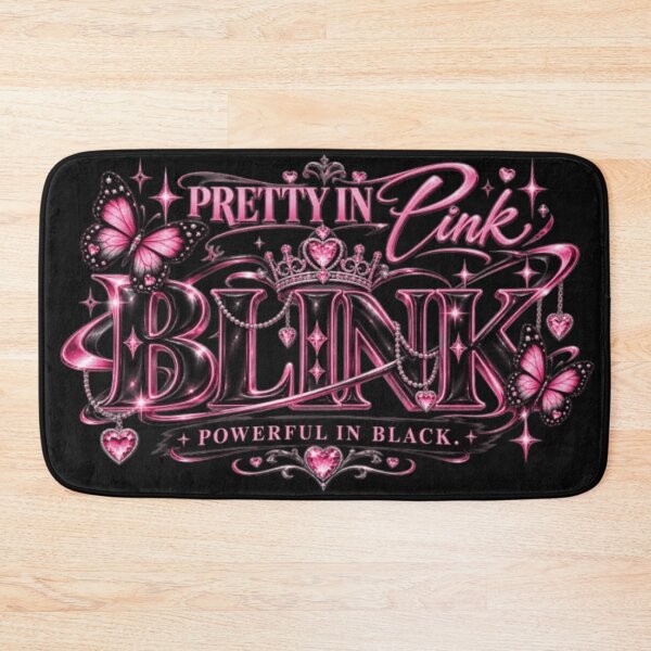 Item preview, Pretty in Pink BLINK – Powerful in Black | Pink & Black Glam Fan Aesthetic designed and sold by storeAC.