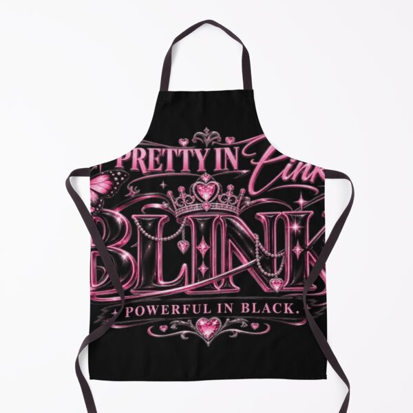 Aperçu de l'œuvre BLINK rose bonbon – Puissant en noir | Esthétique glamour rose et noir créée et vendue par storeAC.