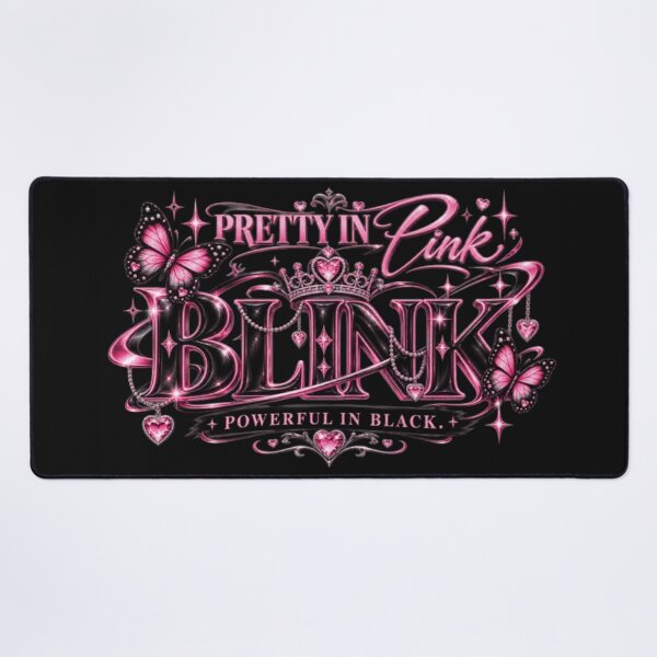 Item preview, Pretty in Pink BLINK – Powerful in Black | Pink & Black Glam Fan Aesthetic designed and sold by storeAC.