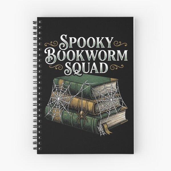 Item preview, Spooky Bookworm Squad Vintage Books Spiderweb Halloween designed and sold by TeNovaStudio.