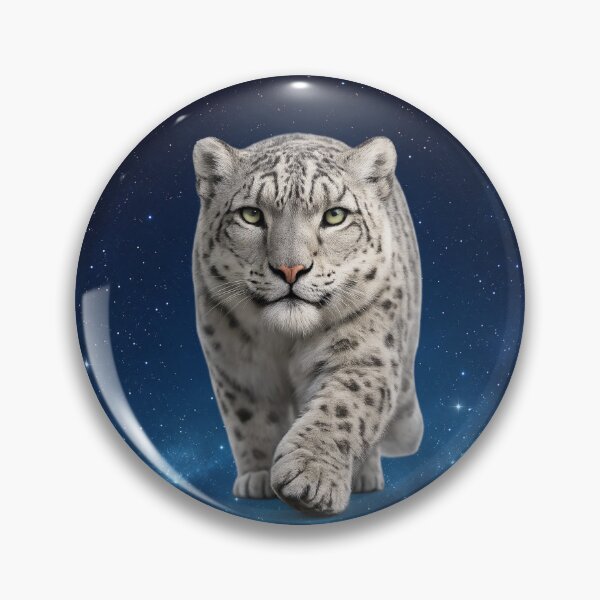 Item preview, Cosmic Snow Leopard Wildlife Portrait designed and sold by BROHLine Studio.