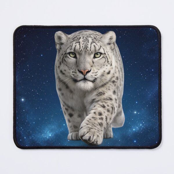 Item preview, Cosmic Snow Leopard Wildlife Portrait designed and sold by BROHLine Studio.