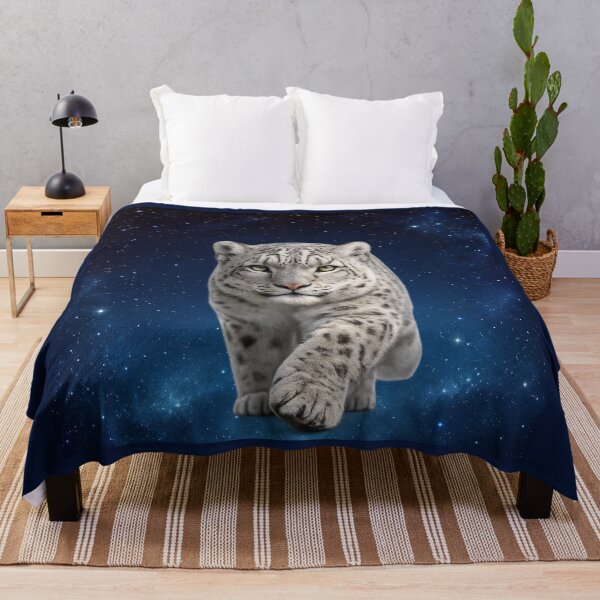 Item preview, Cosmic Snow Leopard Wildlife Portrait designed and sold by BROHLine Studio.