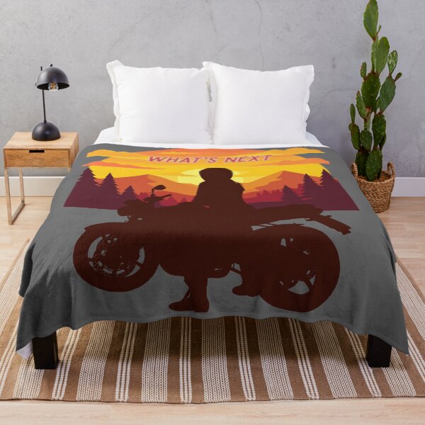Item preview, What's Next? | Motorbike Adventure Sunset Design designed and sold by AppealingVibes.