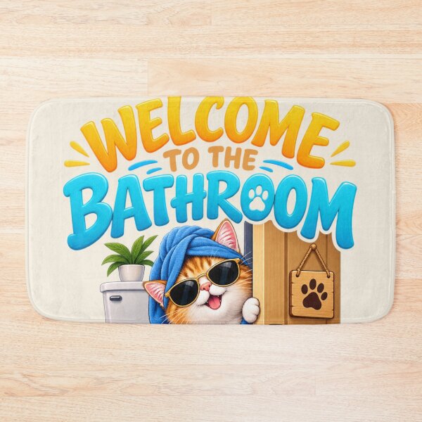 Item preview, A Cat Will Be With You Shortly Bathroom Cat Funny Shower Humor designed and sold by PunchDrop.
