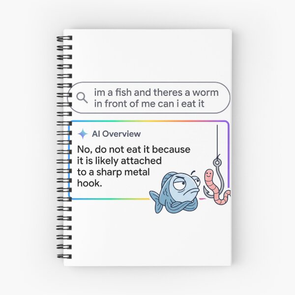 Item preview, I'm a Fish Worm on Hook AI Search Overview Meme designed and sold by badbar.