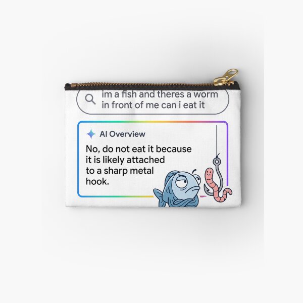 Item preview, I'm a Fish Worm on Hook AI Search Overview Meme designed and sold by badbar.