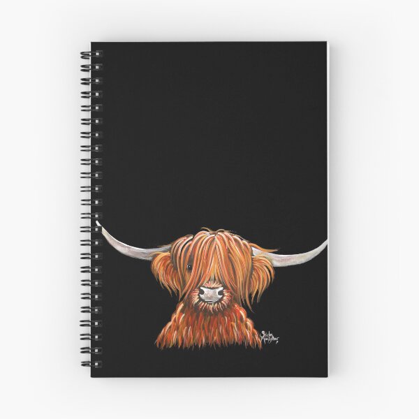 Item preview, Scottish Hairy Highland Cow ' HeNRY B 2 ' by Shirley MacArthur designed and sold by Shirley MacArthur Art.