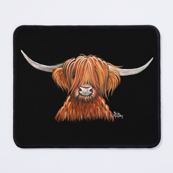 Item preview, Scottish Hairy Highland Cow ' HeNRY B 2 ' by Shirley MacArthur designed and sold by Shirley MacArthur Art.