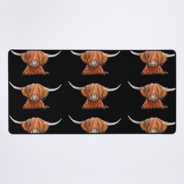 Item preview, Scottish Hairy Highland Cow ' HeNRY B 2 ' by Shirley MacArthur designed and sold by Shirley MacArthur Art.