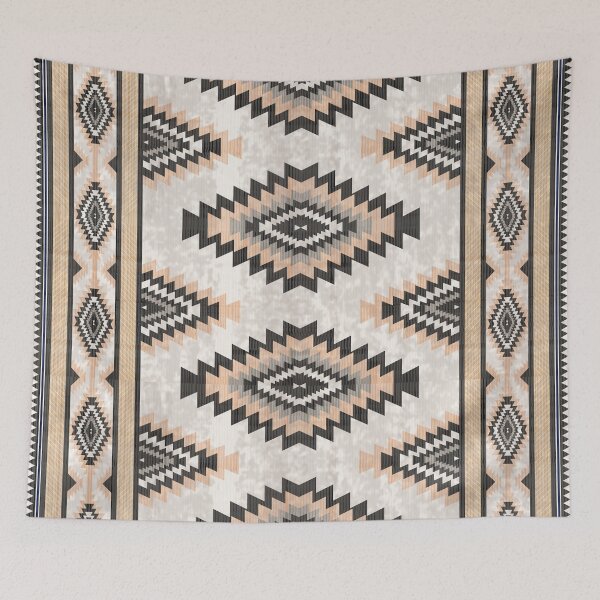 Item preview, Rustic Scandi Boho Southwestern Diamond Area Rug designed and sold by Momoko-Hikaru.
