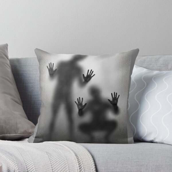 Item preview, Zombies Behind Foggy Glass Print designed and sold by Cozy01.