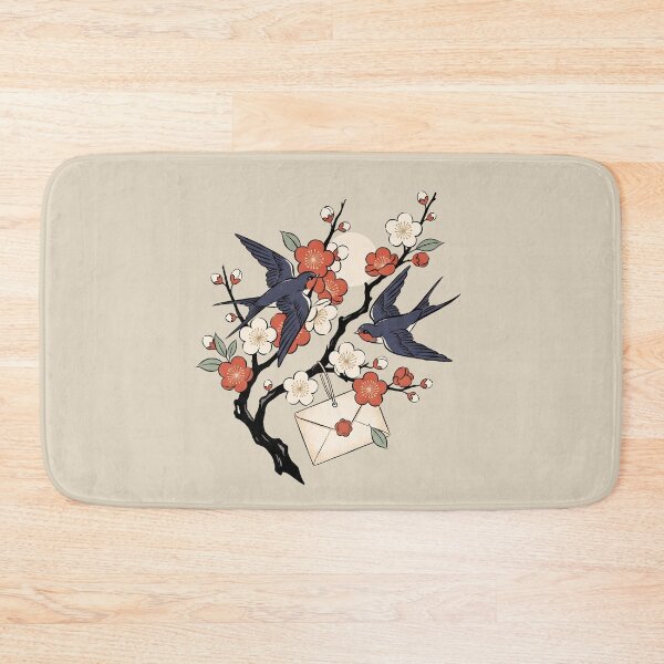 Item preview, Swallows Blossoms Romantic Love Letter Art designed and sold by MythicCotton.
