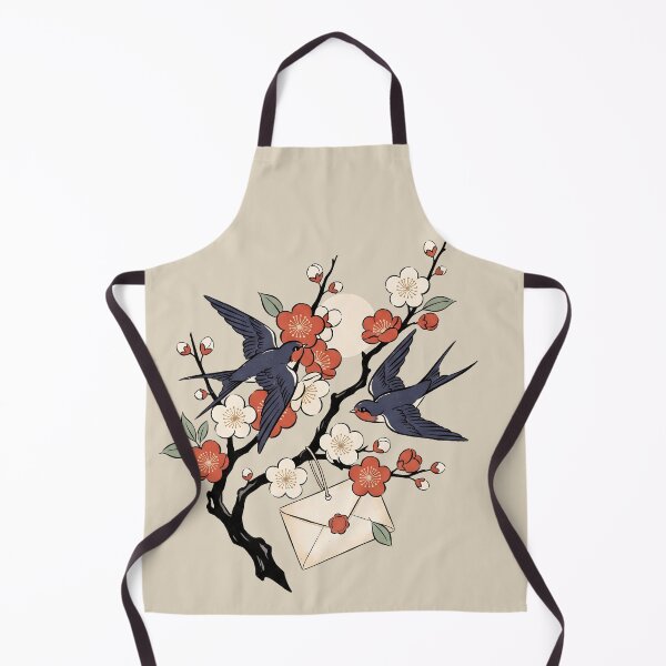 Item preview, Swallows Blossoms Romantic Love Letter Art designed and sold by MythicCotton.