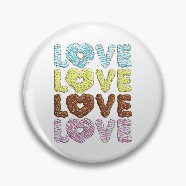Item preview, The word love from donut in shape heart designed and sold by RizikCat.