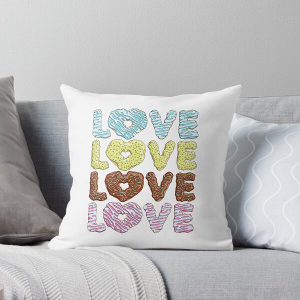 Item preview, The word love from donut in shape heart designed and sold by RizikCat.