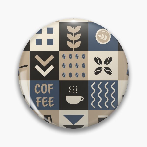 Item preview, Coffee Geometric Square Pattern designed and sold by IrynaAlex.