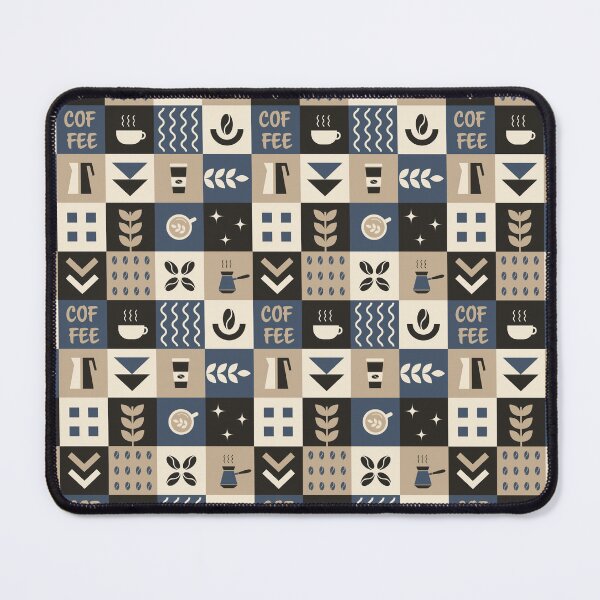 Item preview, Coffee Geometric Square Pattern designed and sold by IrynaAlex.