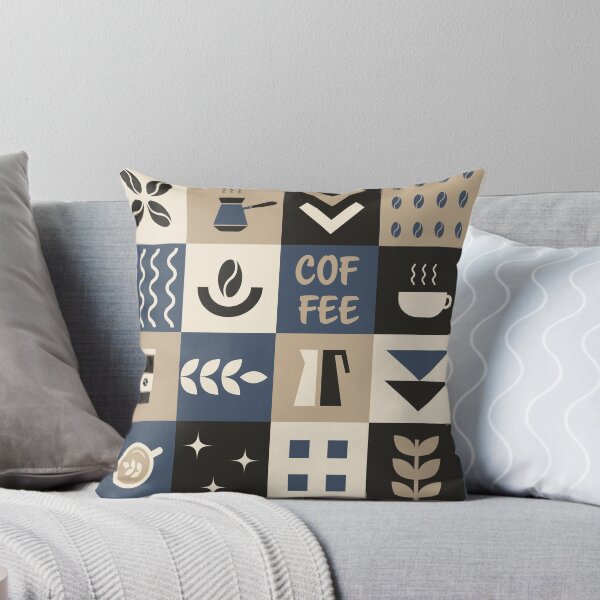 Item preview, Coffee Geometric Square Pattern designed and sold by IrynaAlex.