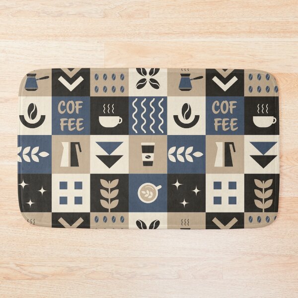 Item preview, Coffee Geometric Square Pattern designed and sold by IrynaAlex.