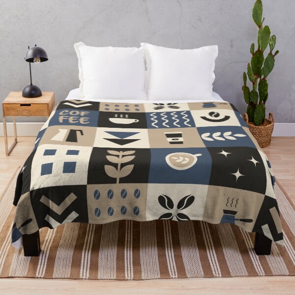 Item preview, Coffee Geometric Square Pattern designed and sold by IrynaAlex.