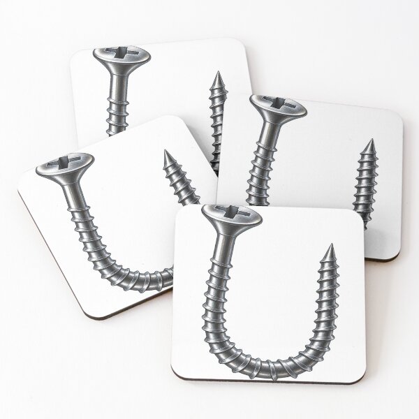 Item preview, Screw You Funny Handyman U-Shaped Screw Sarcastic Hardware Design designed and sold by DijaMar.