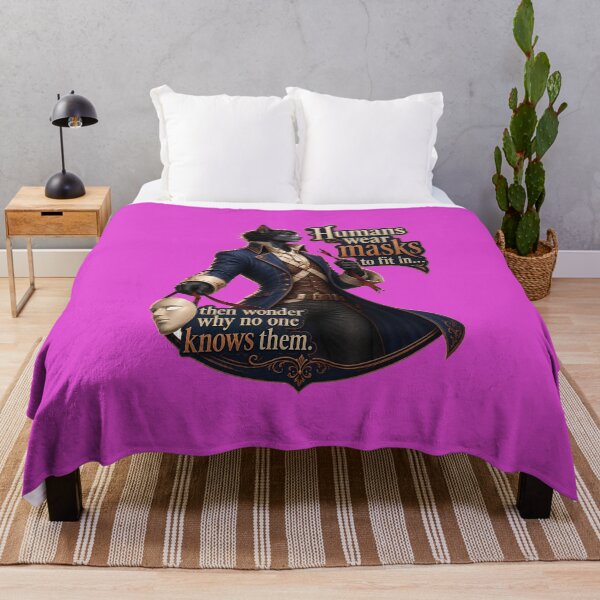Item preview, Behind the Mask – Philosophical Cat Quote designed and sold by VolkovaLenaArt.