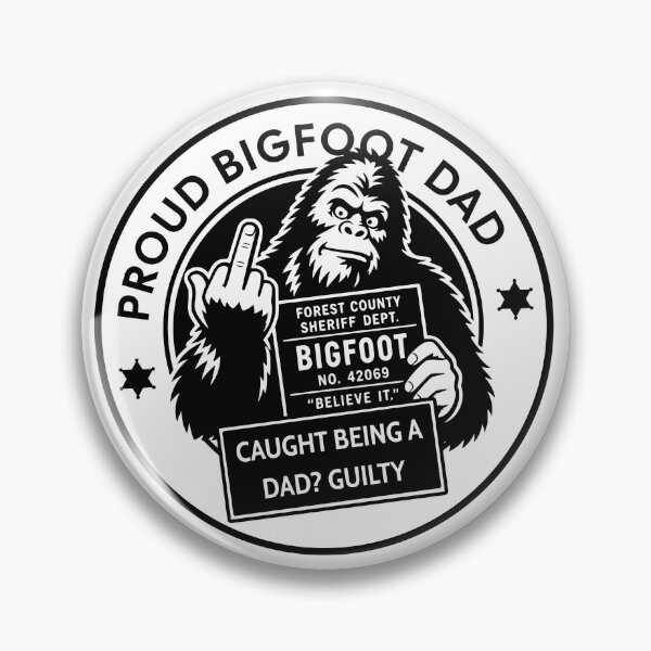 Item preview, Proud Bigfoot Dad Funny Sasquatch Mugshot Father's Day designed and sold by Simon-art-land.