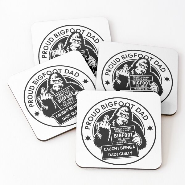 Item preview, Proud Bigfoot Dad Funny Sasquatch Mugshot Father's Day designed and sold by Simon-art-land.