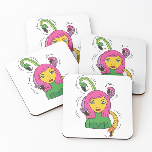Item preview, Vibrant Medusa Portrait designed and sold by GuweizWorks.